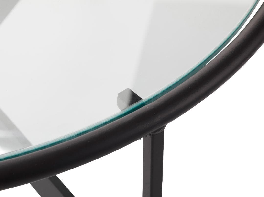 Sサイズ ガラステーブル サイドテーブル 高さ40cm HIT-240 N02