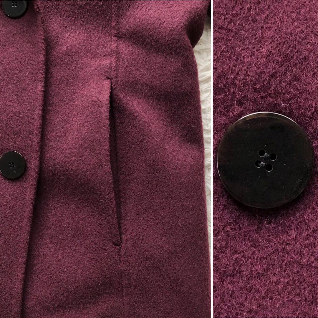 【21AW】セオリーリュクス　ピーコート　BRETON カシミヤ　ダブルフェイス