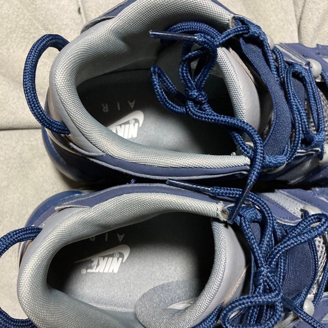 NIKEエアモア アップテンポ96 クールグレー ミッドナイトネイビー GS