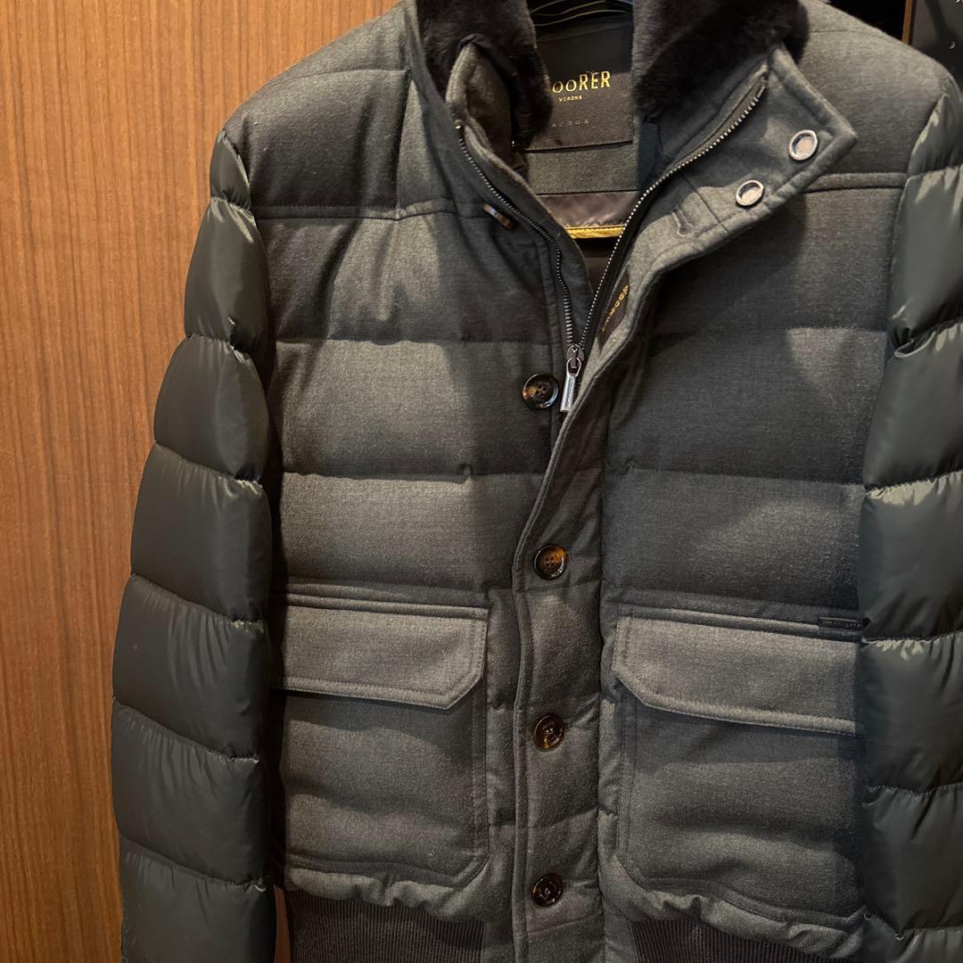 売り切り！半値以下！MOORER ムーレー　ムートンファー　ナイロンxフランネル