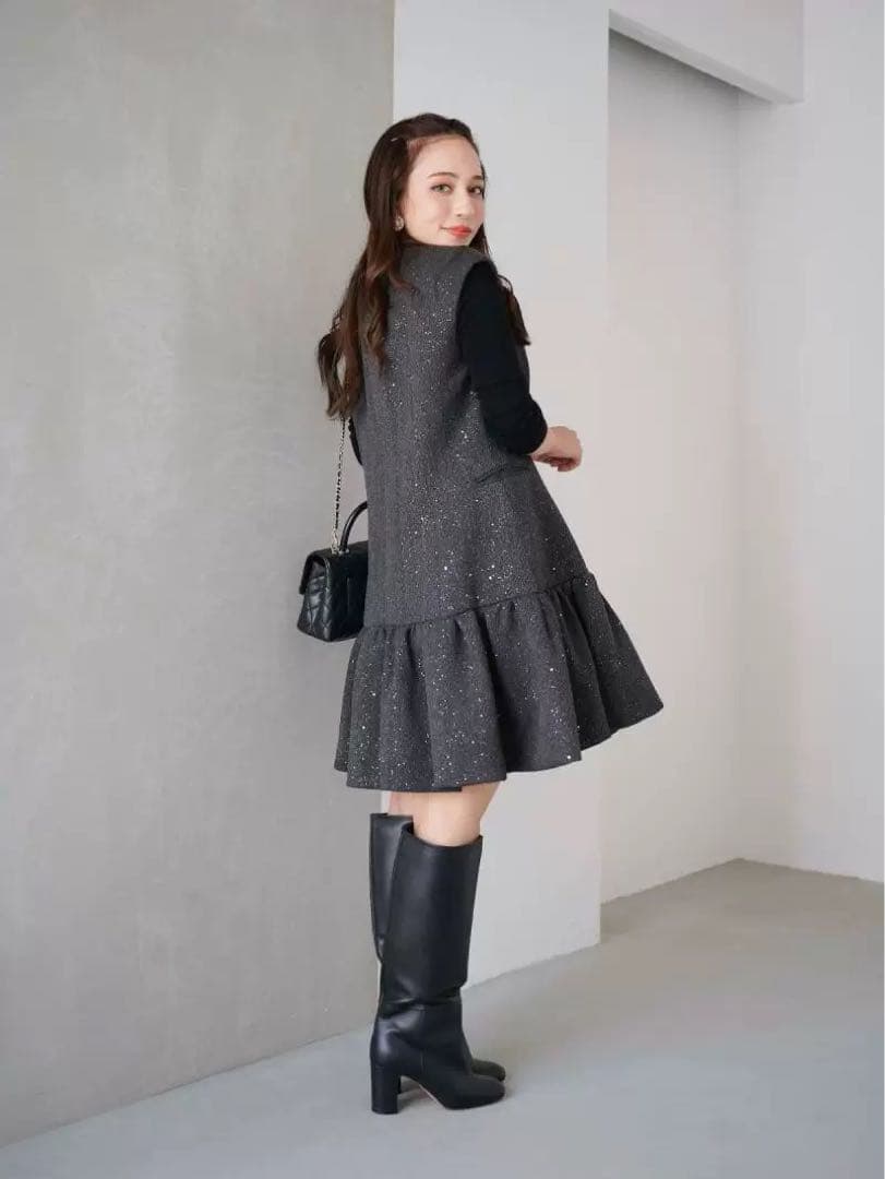 obli tokyo ラメジャケットドレス