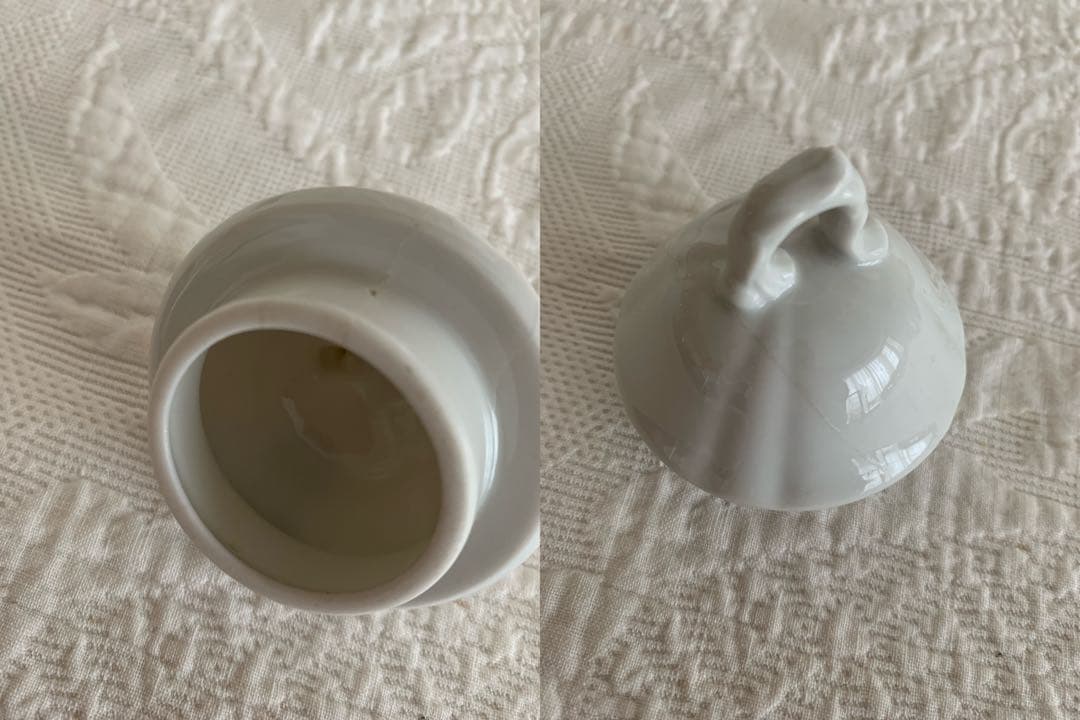 フランス・オランダ・ドイツアンティーク /ビンテージレリーフ白磁陶器6点set