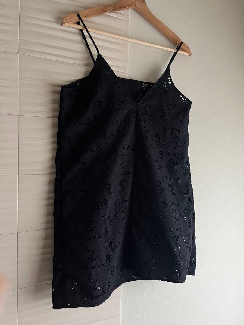 ジャーナルスタンダード TICCA ティッカ フラワーレースキャミ 黒 美品