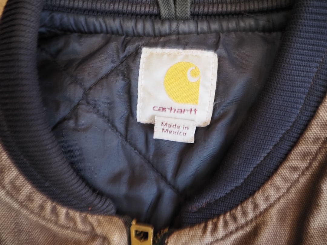 00s Carhartt カーハート ダックベスト メキシコ製 Sブラウン