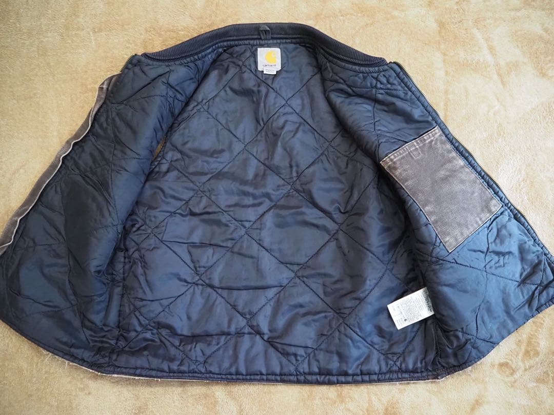 00s Carhartt カーハート ダックベスト メキシコ製 Sブラウン