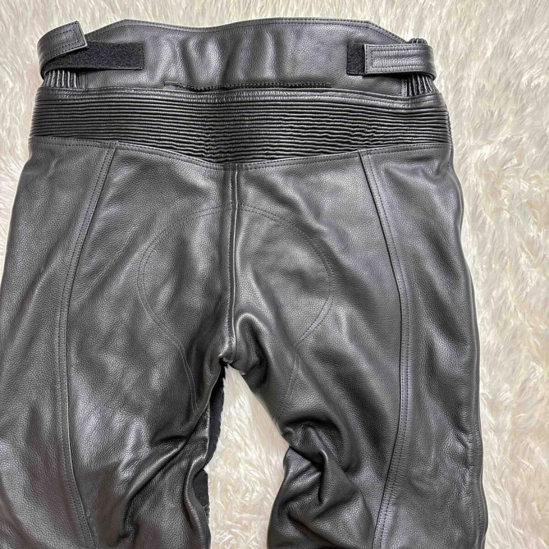 Clooney ライディングパンツ レザーパンツ オートバイ 用 36 本革 黒