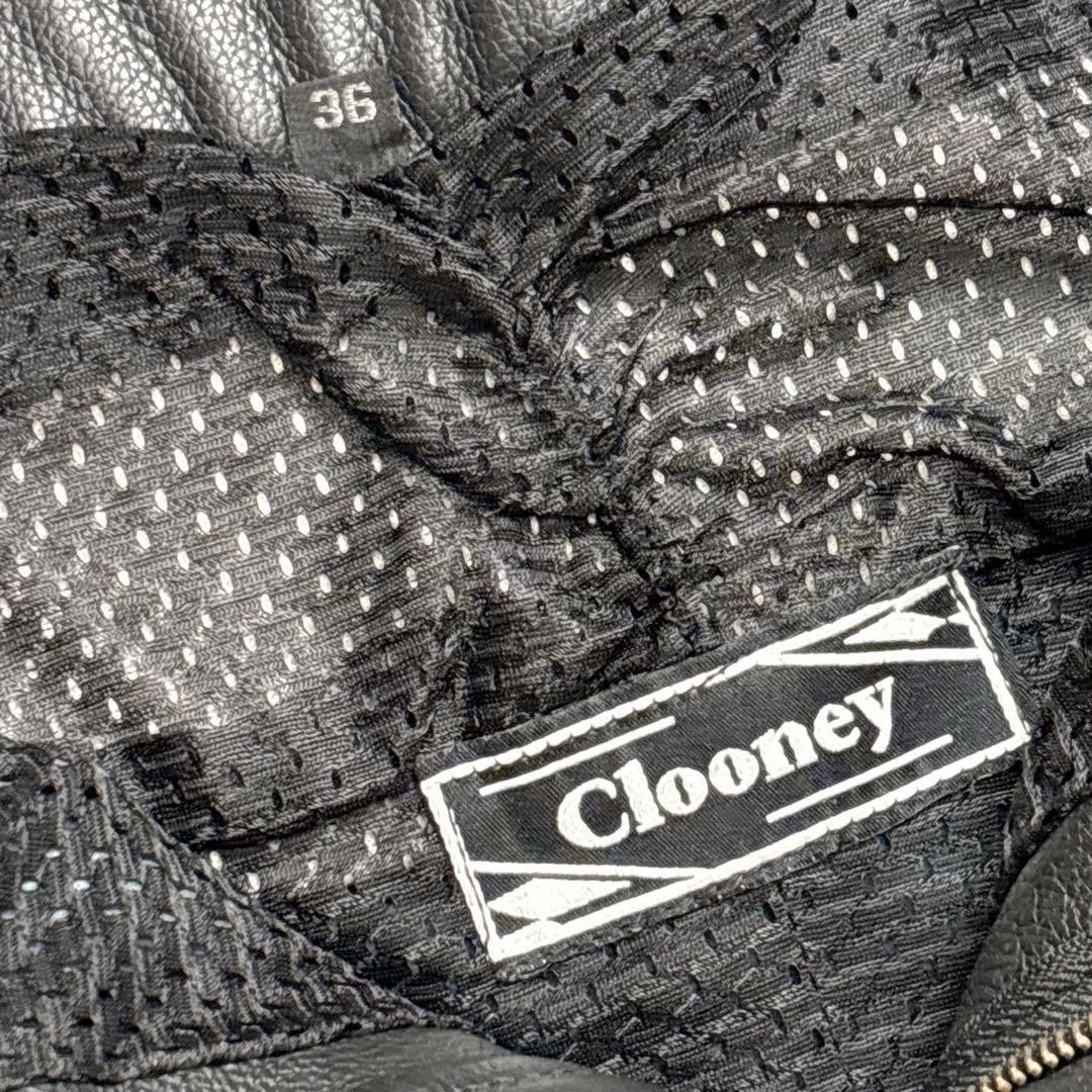 Clooney ライディングパンツ レザーパンツ オートバイ 用 36 本革 黒