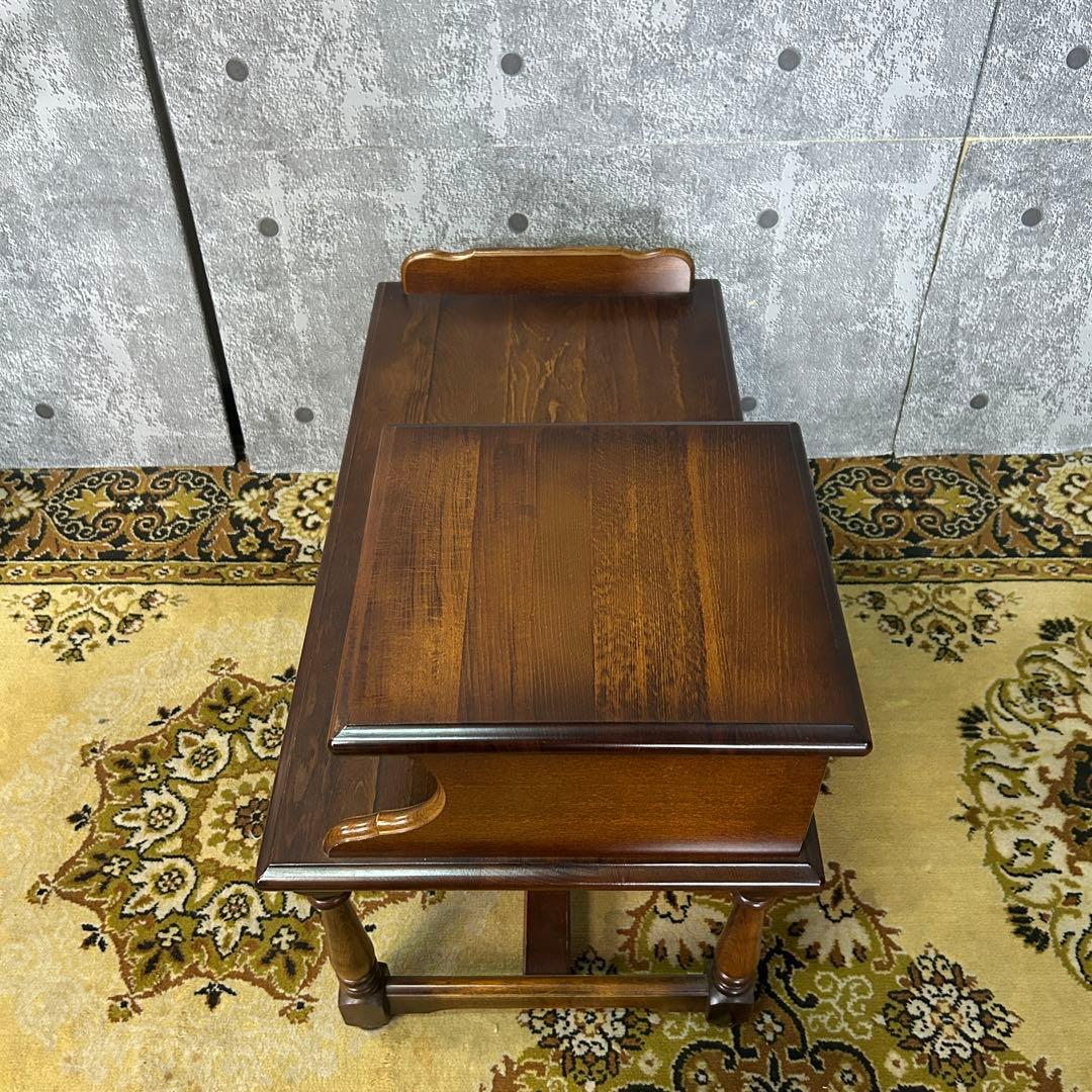 ꧁カリモク家具 karimoku꧂オールドカリモクテレフォンベンチ