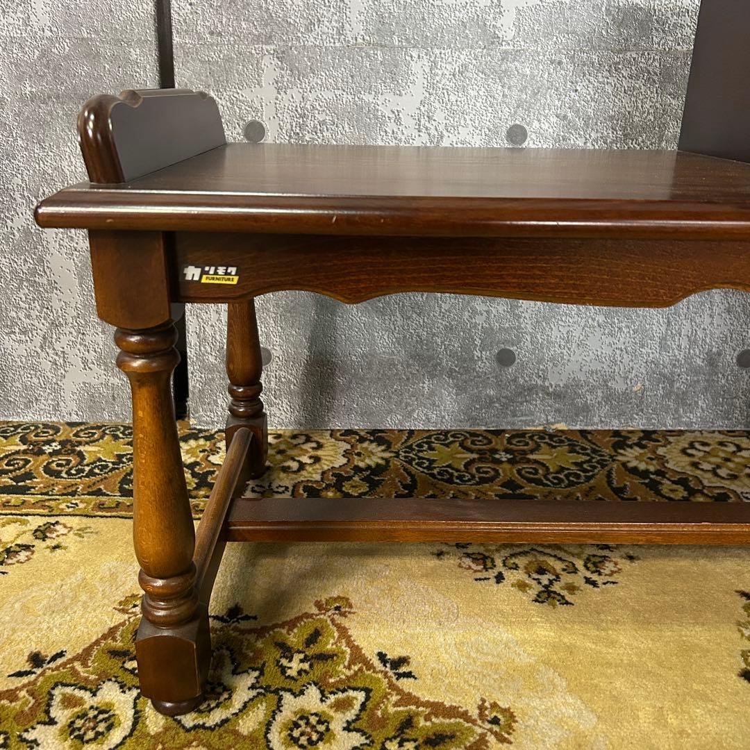 ꧁カリモク家具 karimoku꧂オールドカリモクテレフォンベンチ