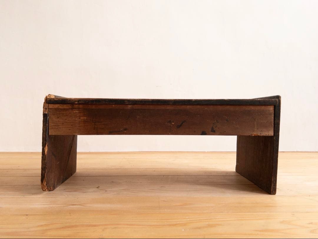 文机（カケあり）　ローデスク　無垢　古道具　古家具　アンティーク　ビンテージ