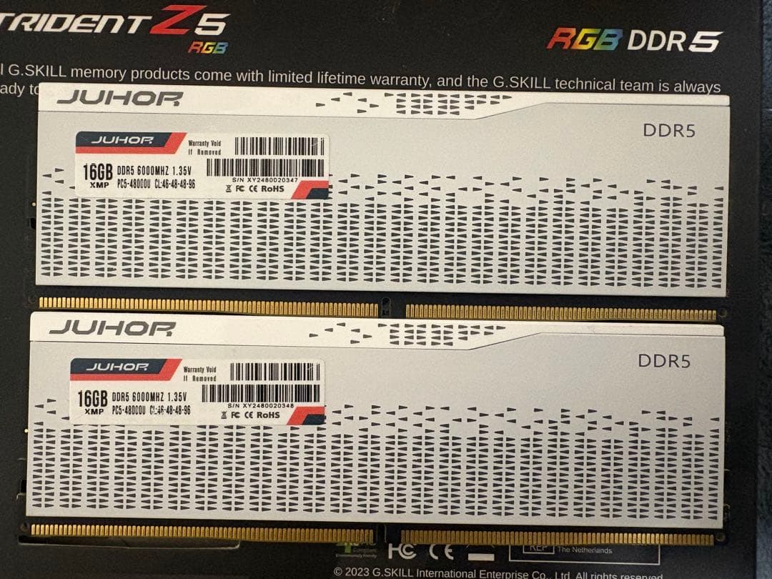 メモリー DDR5 16GB 6000MHz