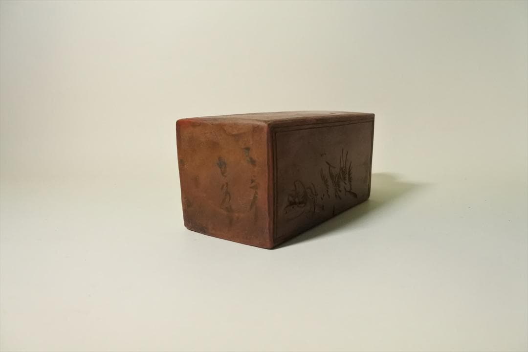 明治時代　備前　角徳利　酒器　骨董品　アンティーク　e