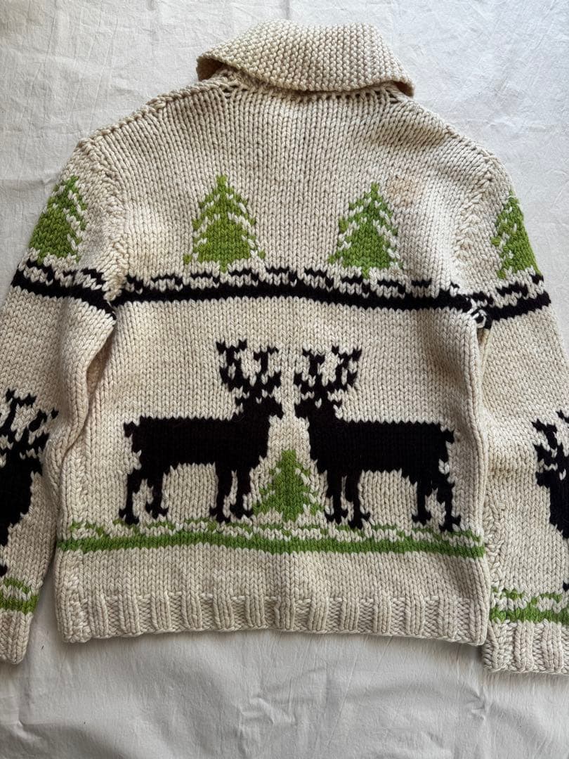 か*ず様 vintage 60s カウチンセーター トナカイ柄　talon US