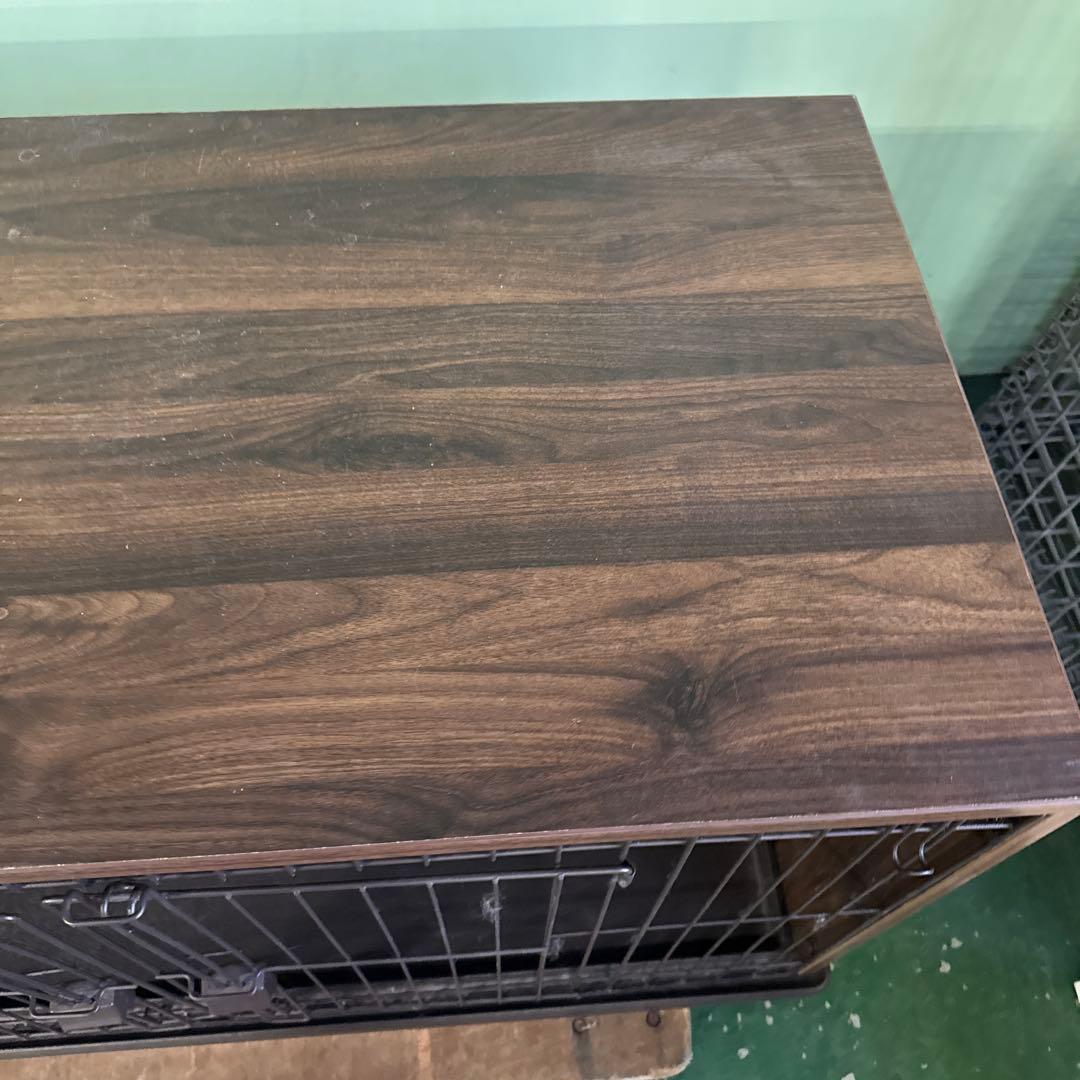 ★ 犬用ケージ ダークブラウン 2ドア ペット用品 サークル 格安