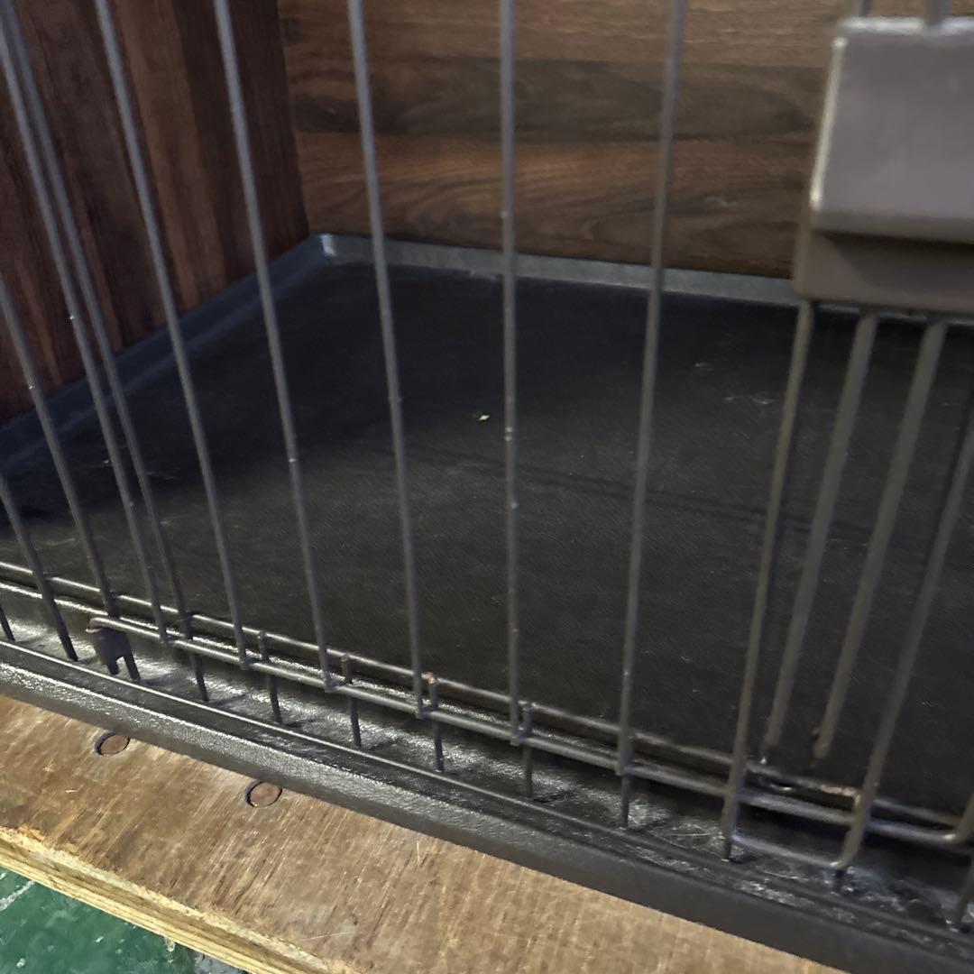 ★ 犬用ケージ ダークブラウン 2ドア ペット用品 サークル 格安