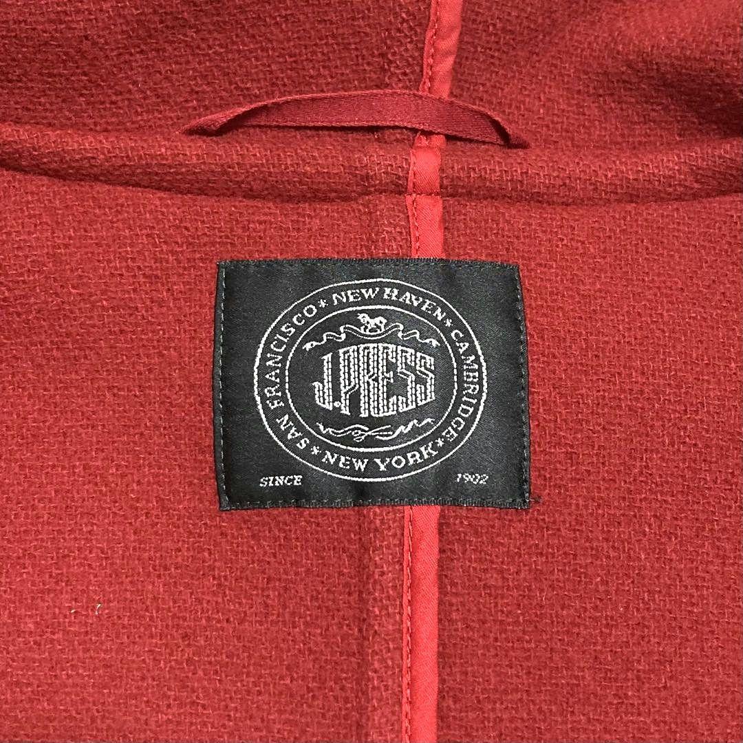 希少色 J.PRESS ダッフルコート ヘリンボーン メンズ フード XL〜相当