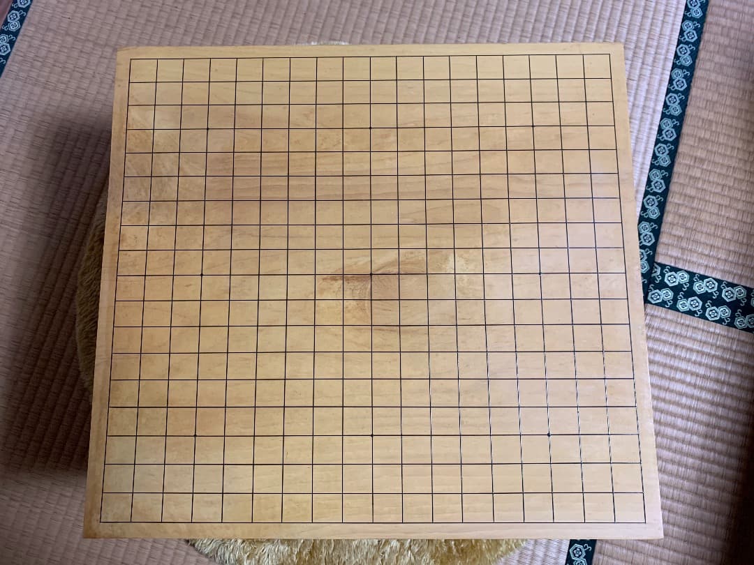 【国産】本榧　５寸　碁盤　脚付