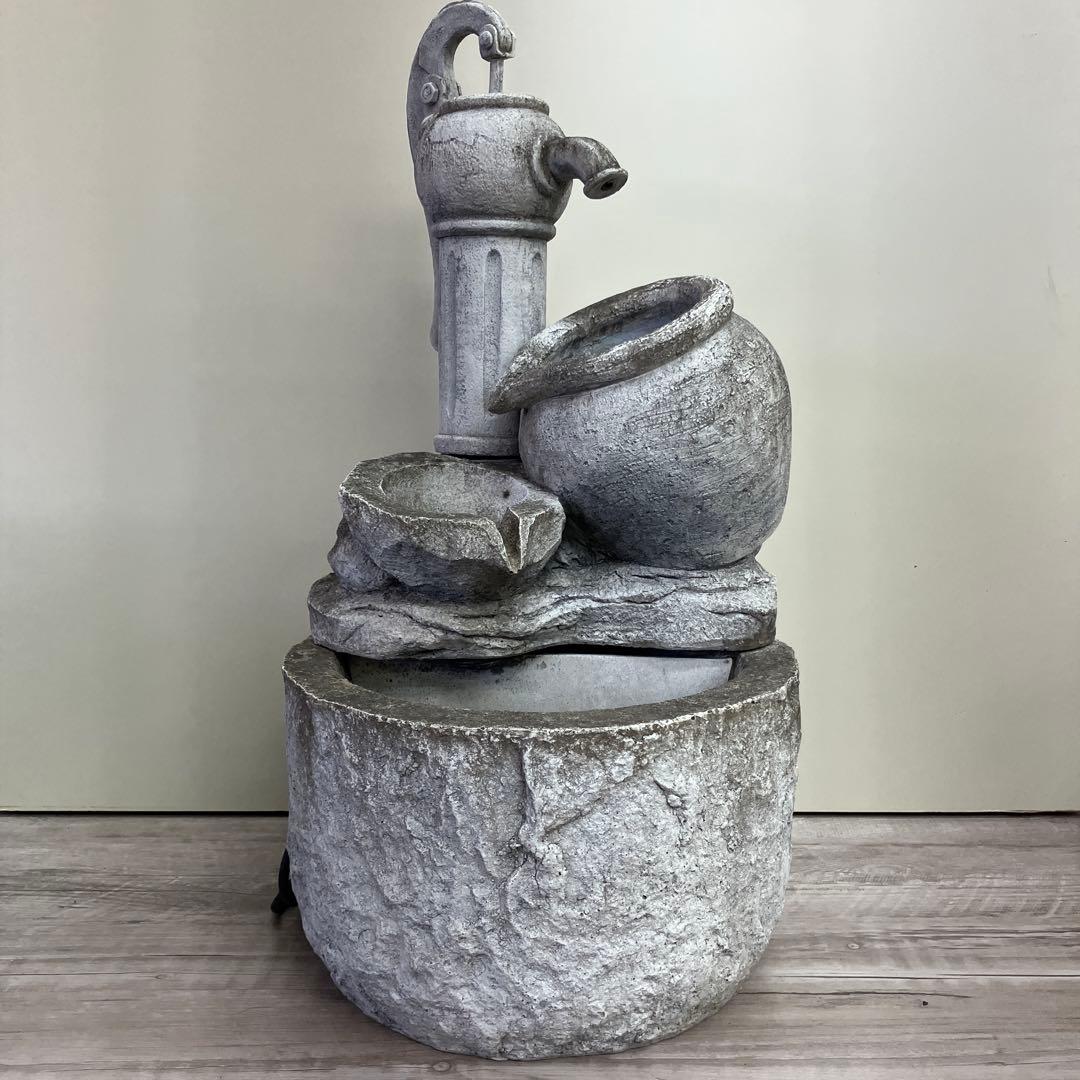 4F 卓上噴水 井戸ポンプ 循環式 ウォーターファウンテン インテリア 噴水