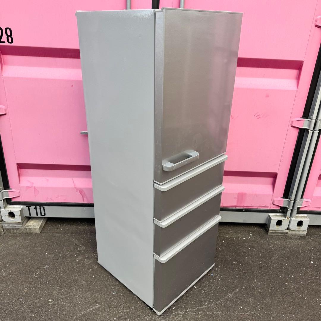 82⭐️2021年製★アクア　冷蔵庫　シルバー　大型　4ドア　355L