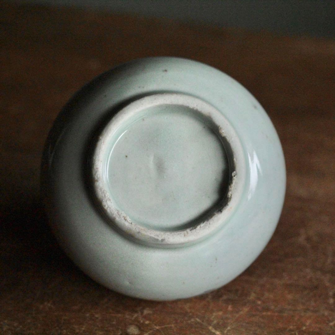 蝶がいる 染付 徳利 古美術 酒器 古道具 アンティーク