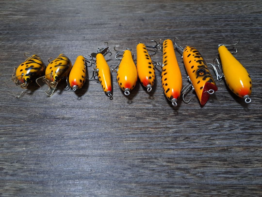 実釣未使用　美品　バルサ50　イエローコーチドッグ　9個セット