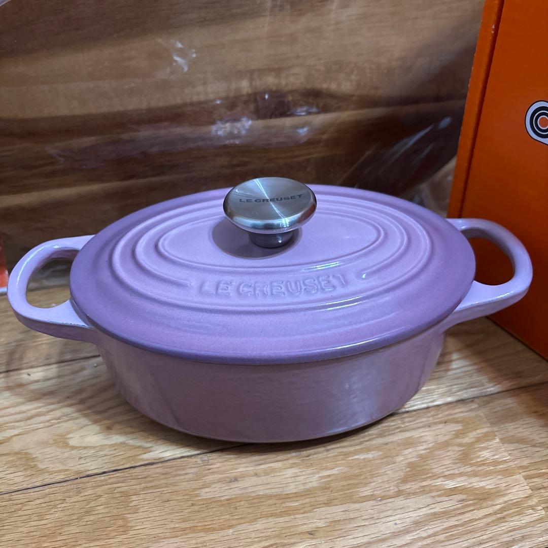 ルクルーゼ　オーバル鍋　モーヴピンク　17cm