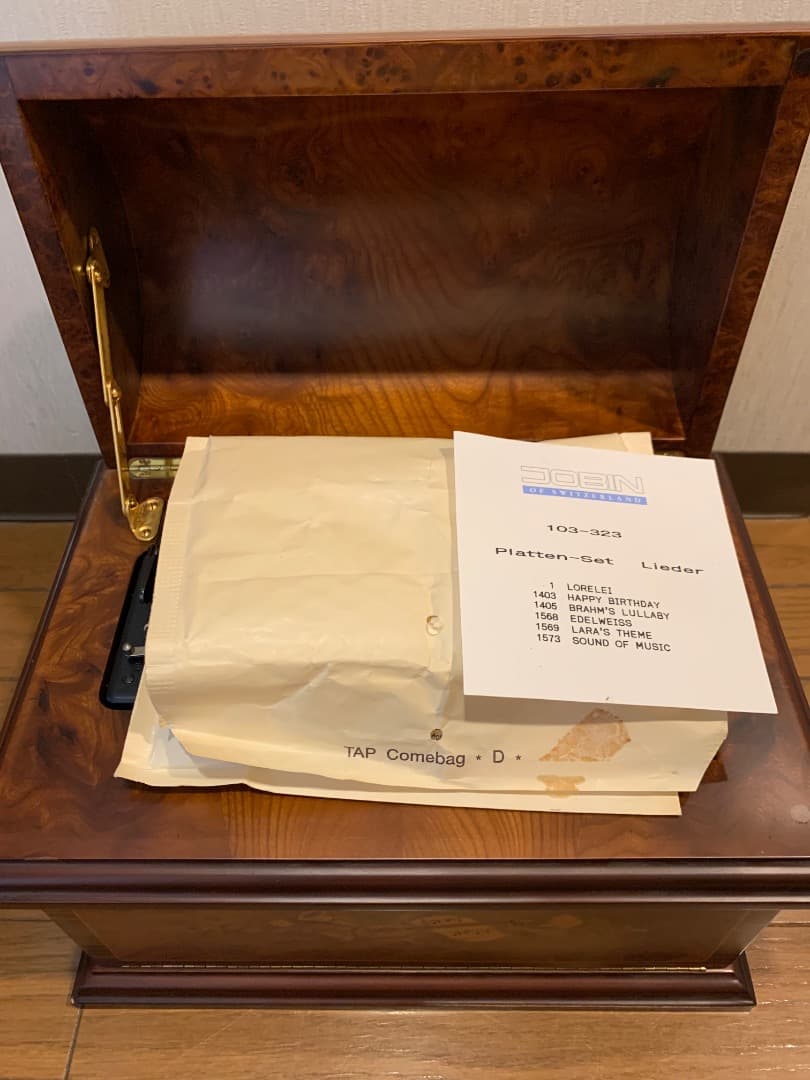 木製オルゴール　ジャンク品