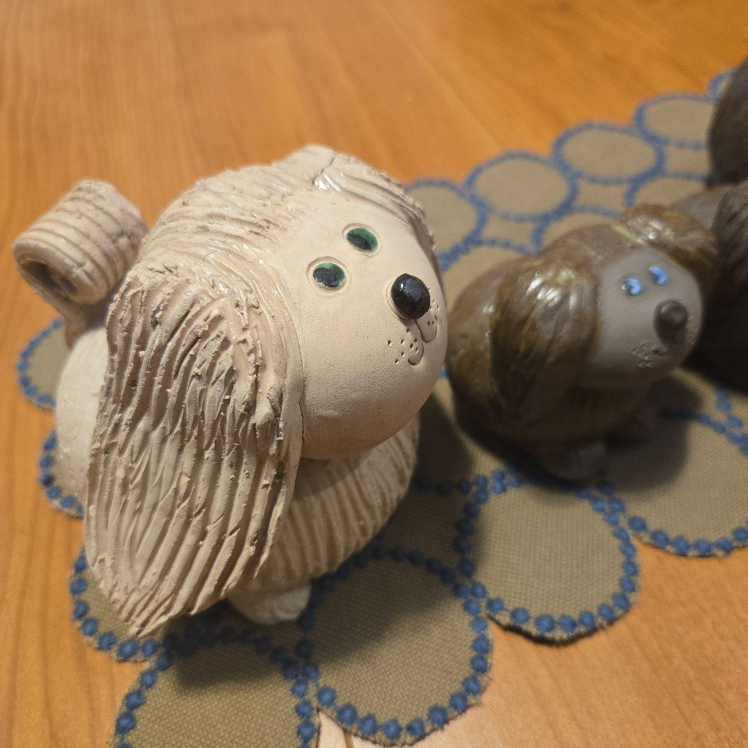 ジィガンドフタ（Jie Gantofta）犬の親子　4体セット