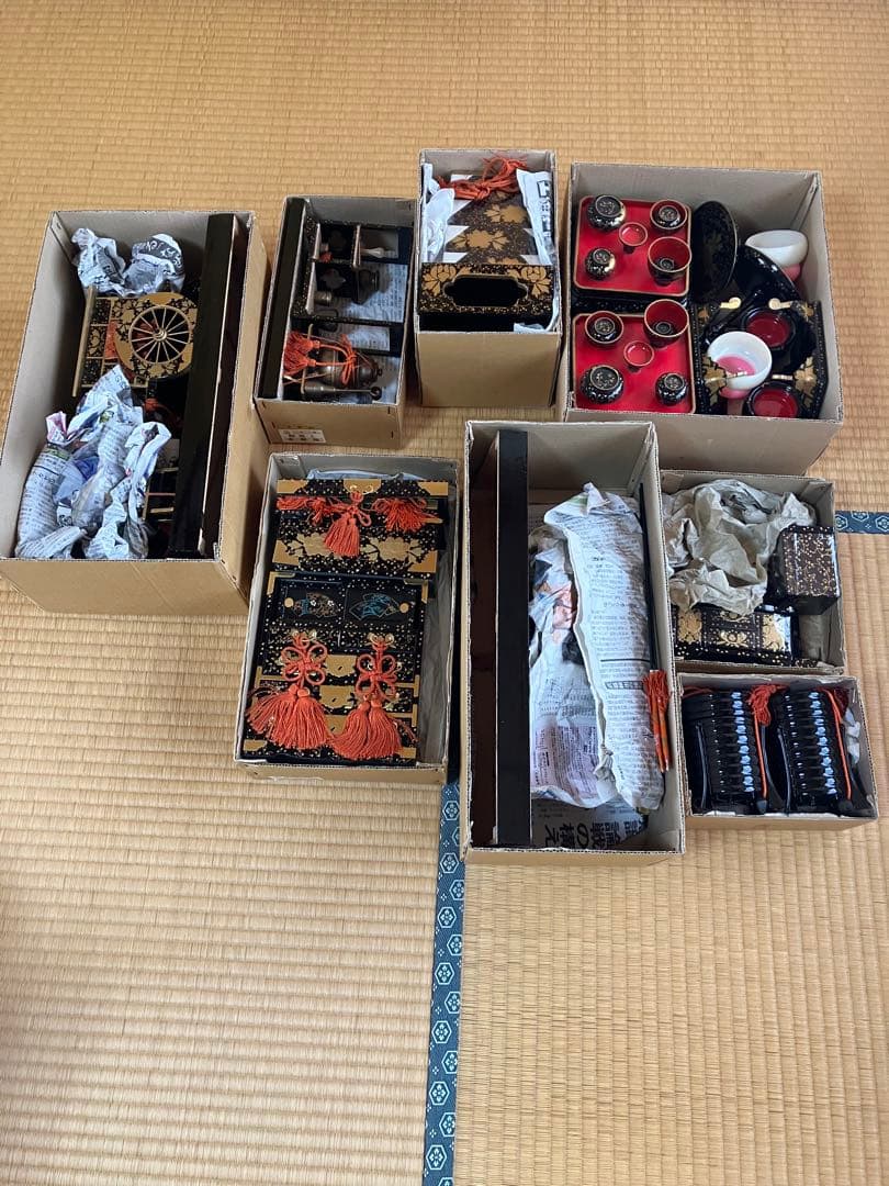 七段飾り用雛人形　御道具セット