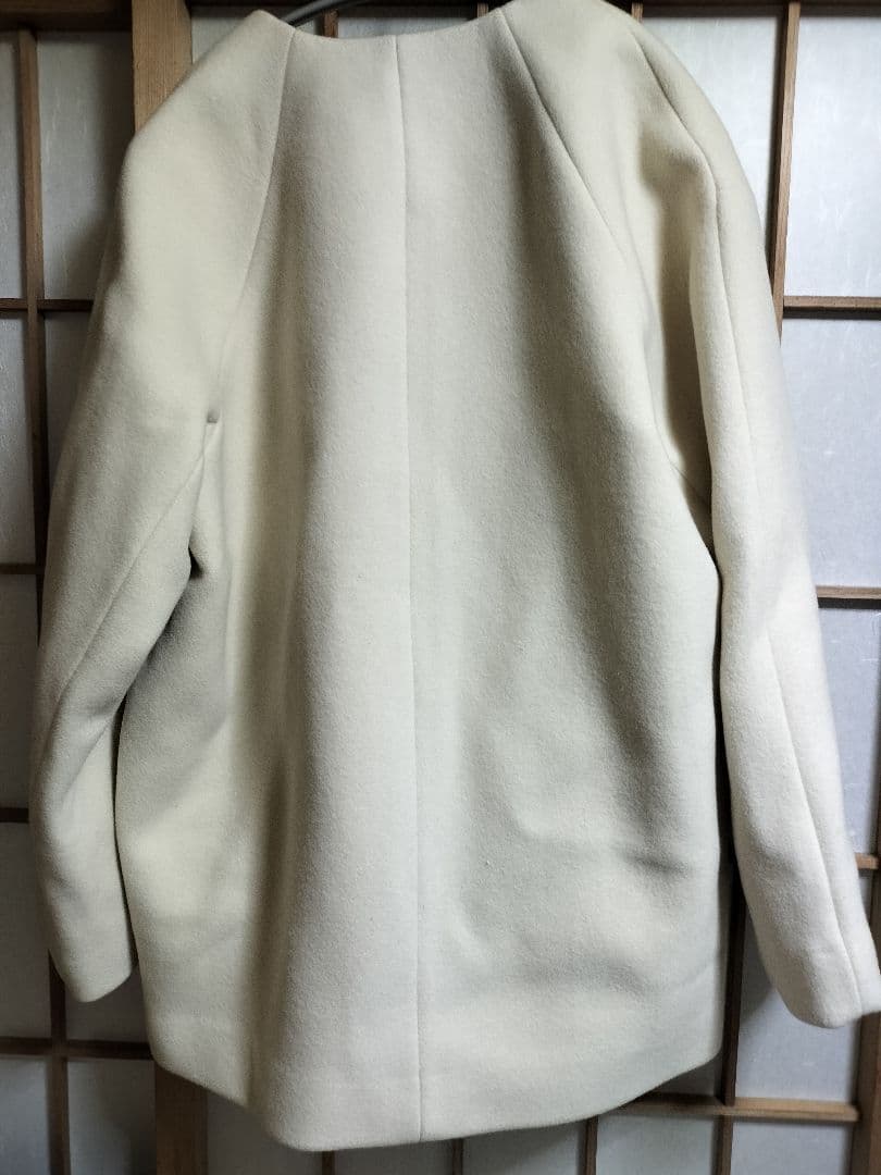 SENTDALE WOOL セントデールウール ノーカラー ミドル コート