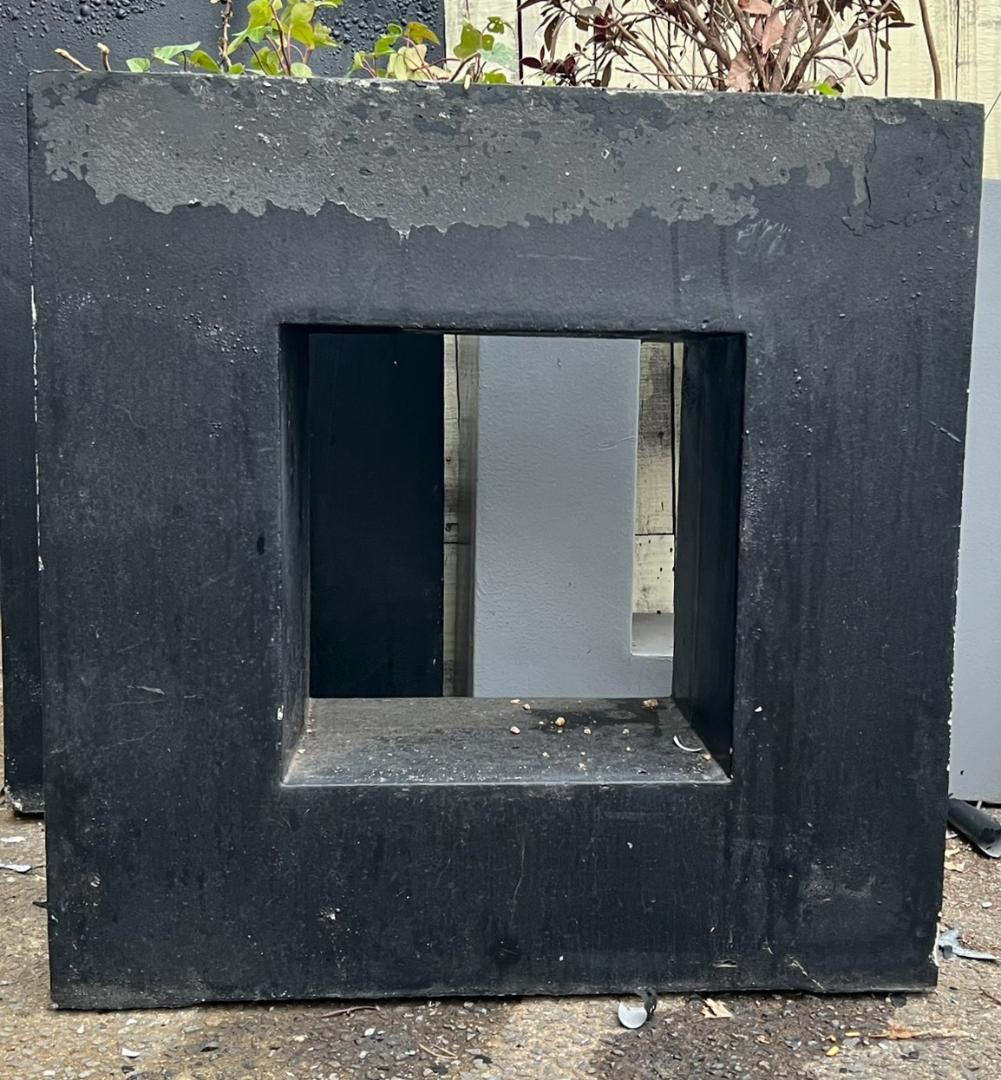 i＊特価 セール【 2個セット 】 ガーデンインテリア 大・小セット ブラック