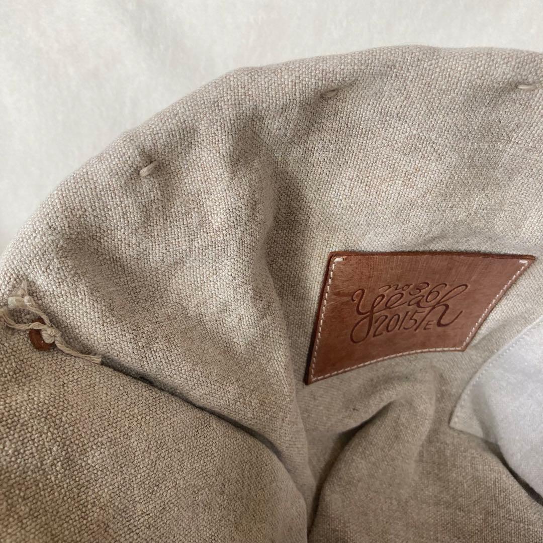 ebagos エバゴス かごバッグ ブラウン レザー 紅藤 ワンハンドル