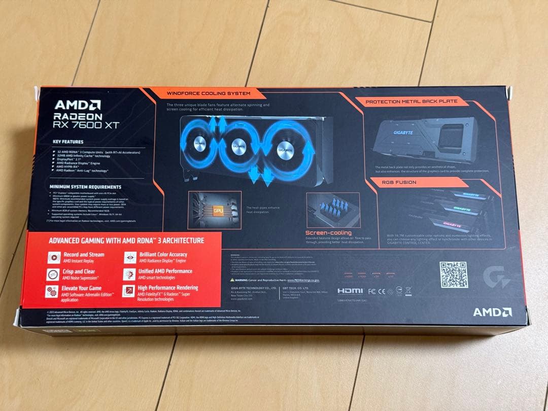 グラフィックボード・グラボ・ビデオカード GIGABYTE Radeon RX7600XT 16GB