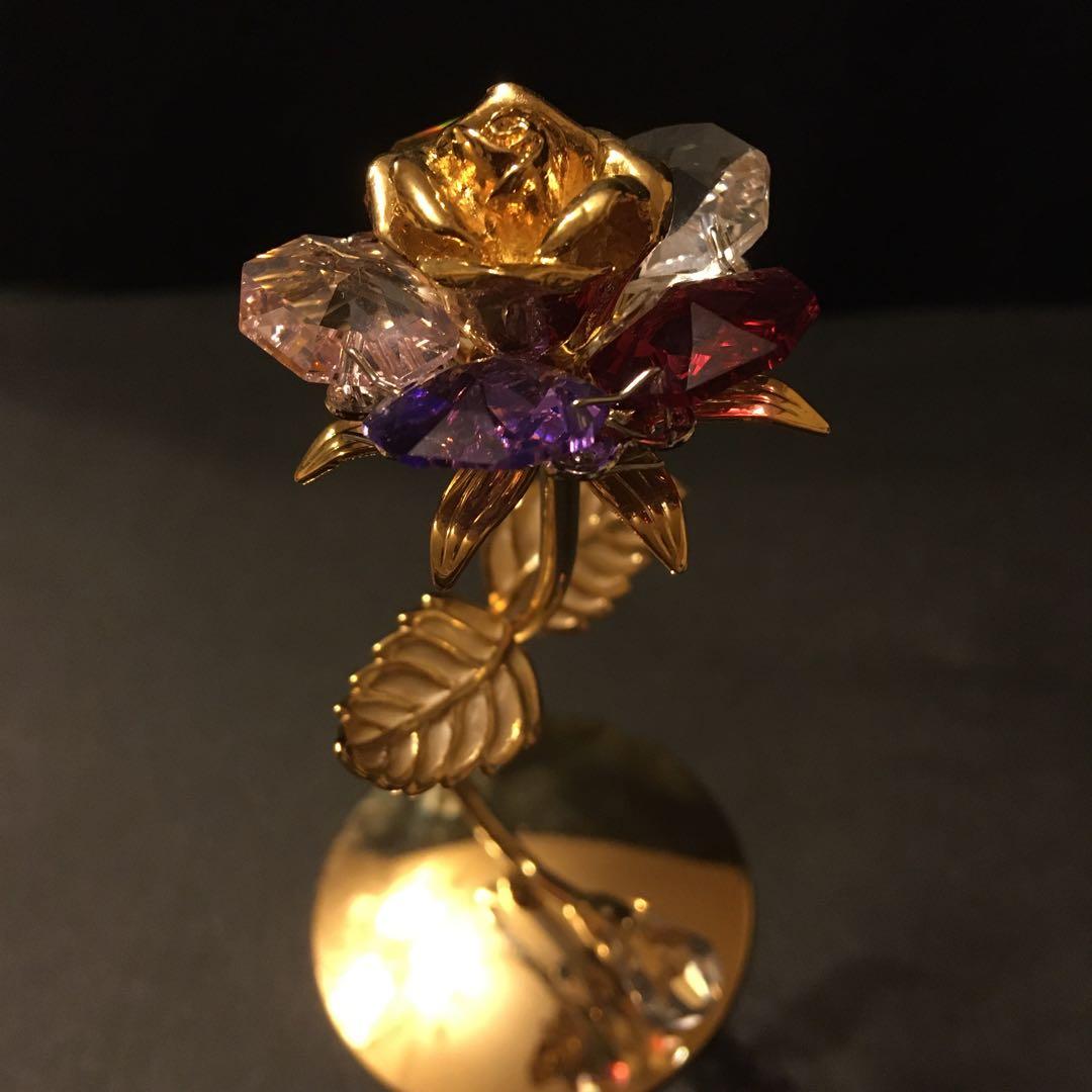 CRYSTALTEMPTATIONS クリスタルフラワー　置物