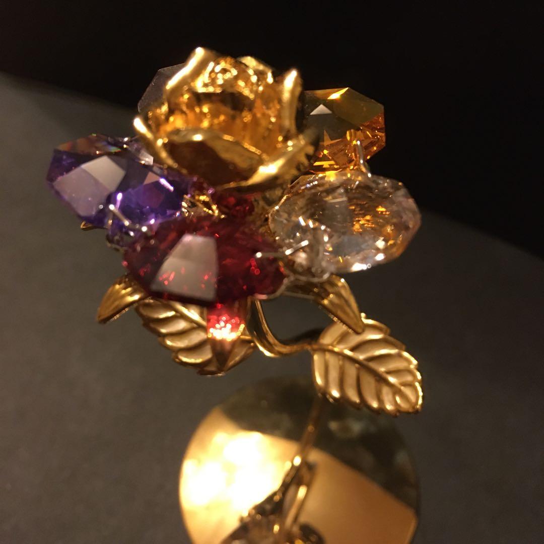 CRYSTALTEMPTATIONS クリスタルフラワー　置物