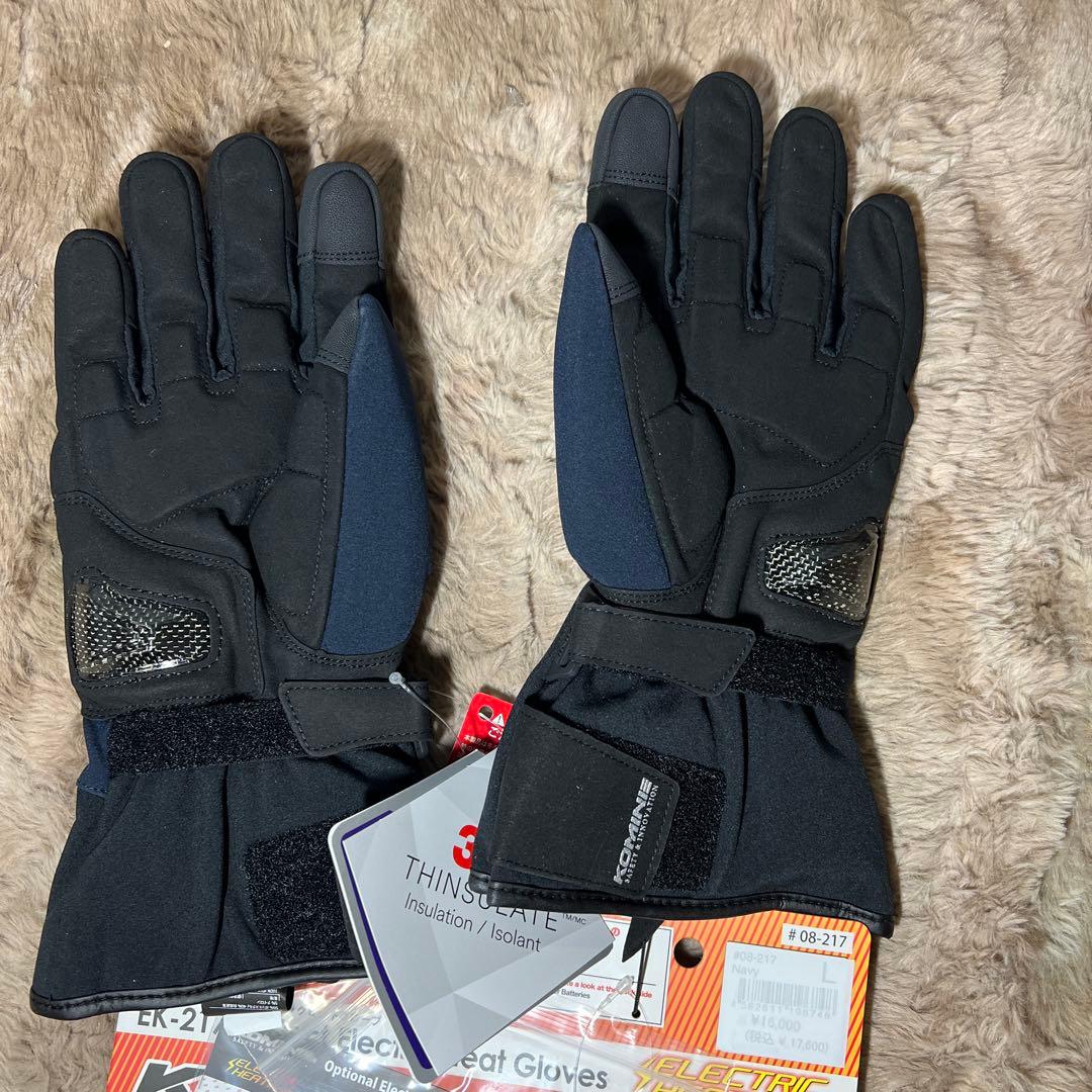 コミネ　バイク用 グローブ プロテクトエレクトリックヒートグローブ セット