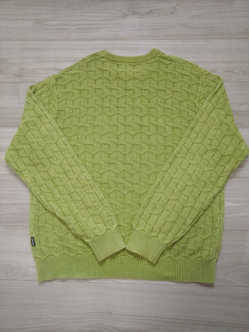 未使用 Ｌ ステューシー STRAND SWEATER セーター ライムグリーン