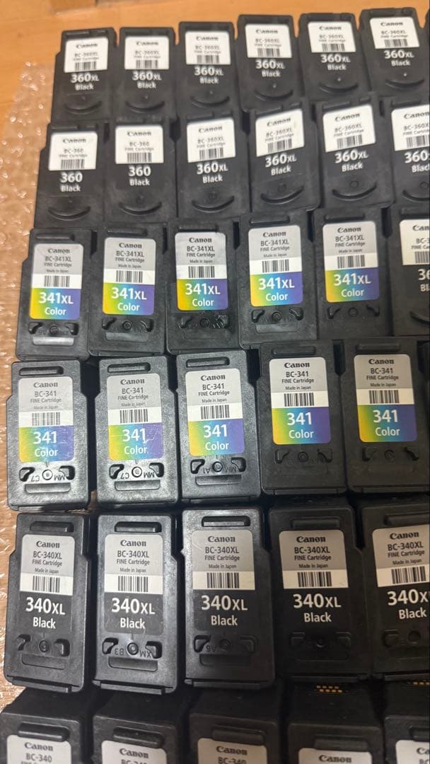 Canon 純正使用済みインクカートリッジ70個-3