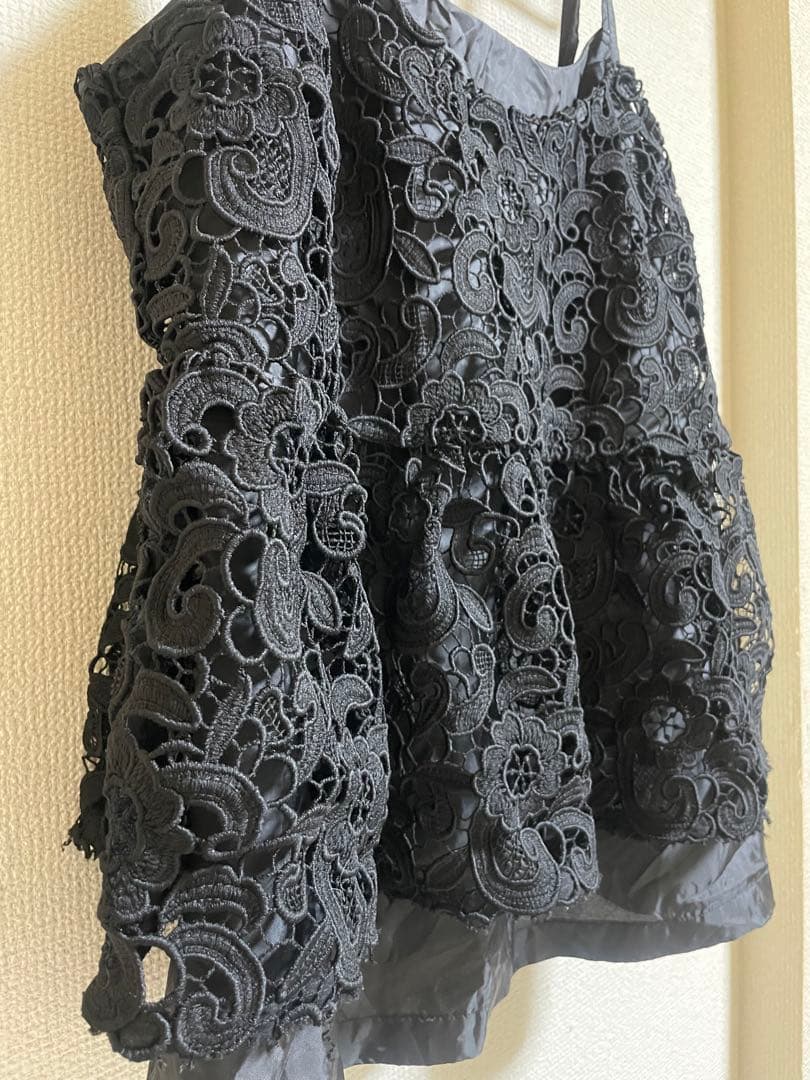 COMME des GARCONS コムコム 後加工ケミカルレースキャミソール