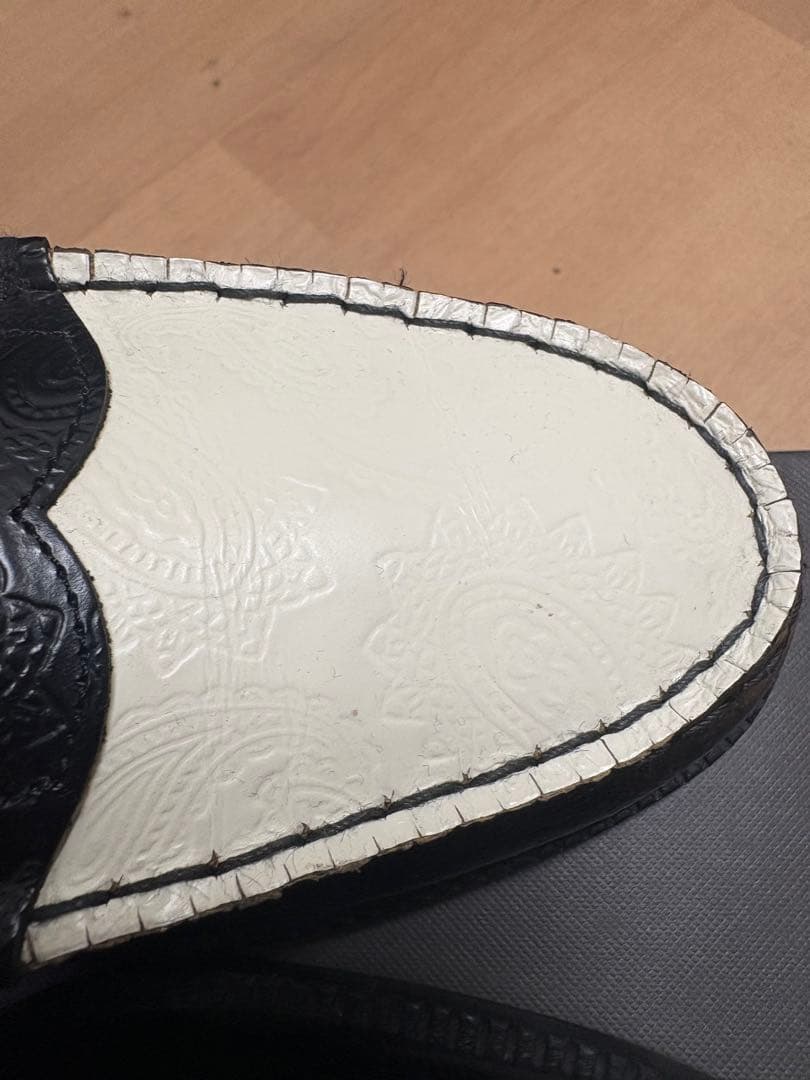 Kenford 革靴 ローファー ペイズリー