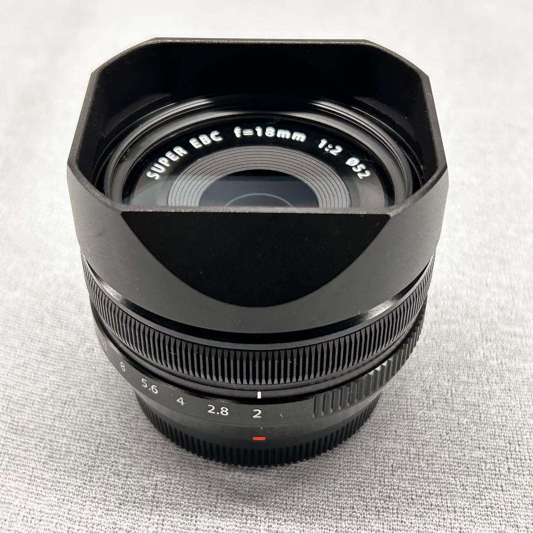 FUJIFILM XF18mmF2 R 角型フード レンズプロテクター付き 美品