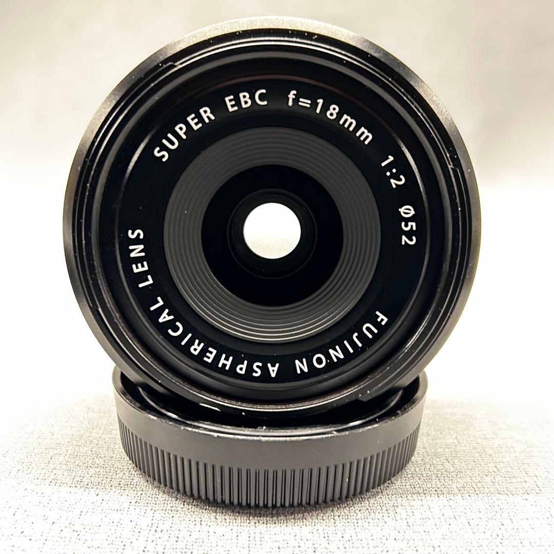 FUJIFILM XF18mmF2 R 角型フード レンズプロテクター付き 美品