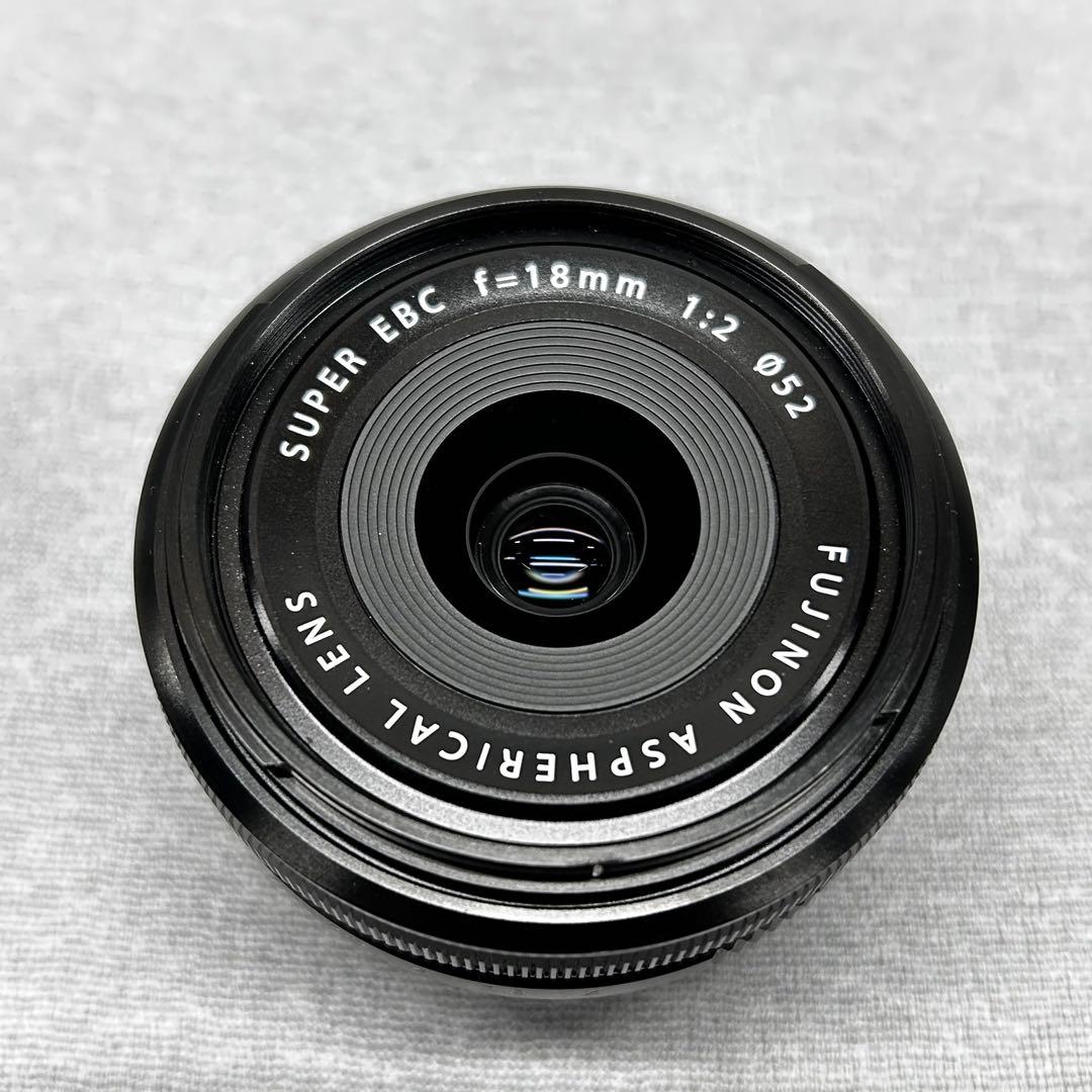 FUJIFILM XF18mmF2 R 角型フード レンズプロテクター付き 美品