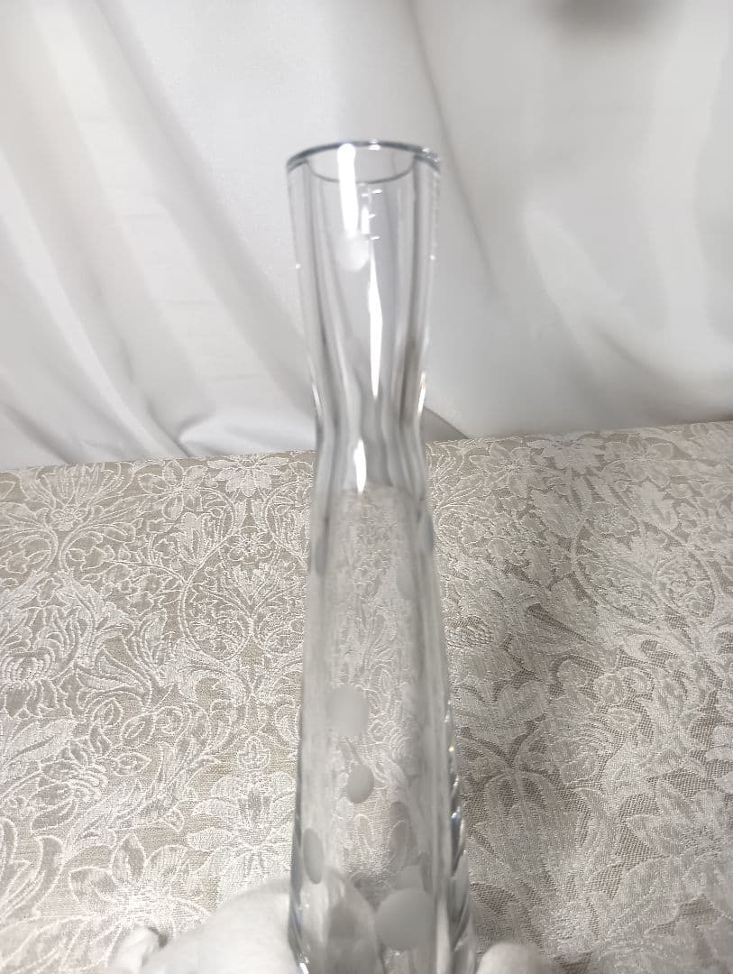 バカラ パッション クラウン 一輪挿し 花瓶 フラワーベース ドット 未使用
