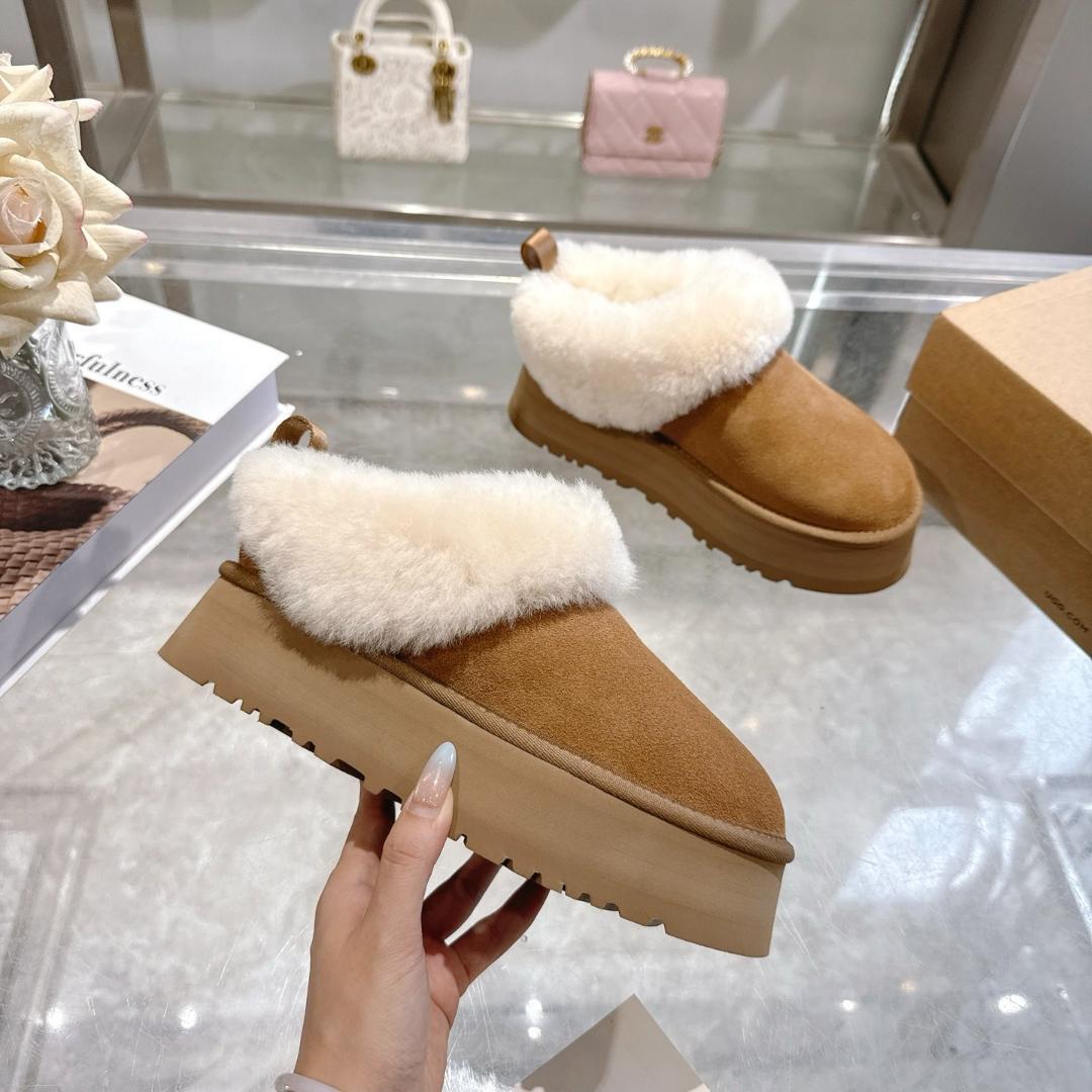 新品 UGG ブラウン ムートンブーツ 厚底 24cm