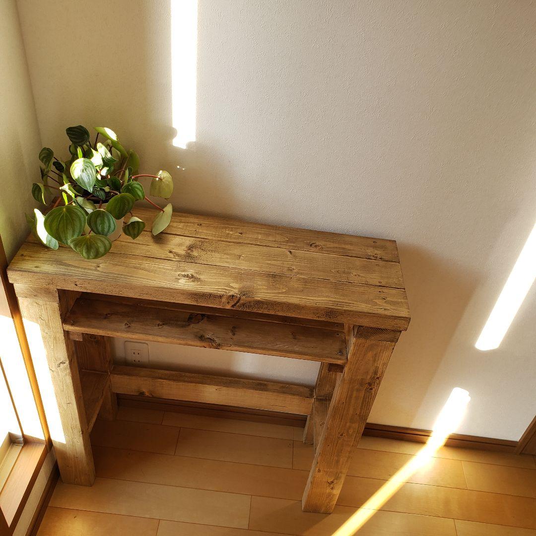 80✕27 カウンターテーブル　ジャコビーン　木目　無垢材