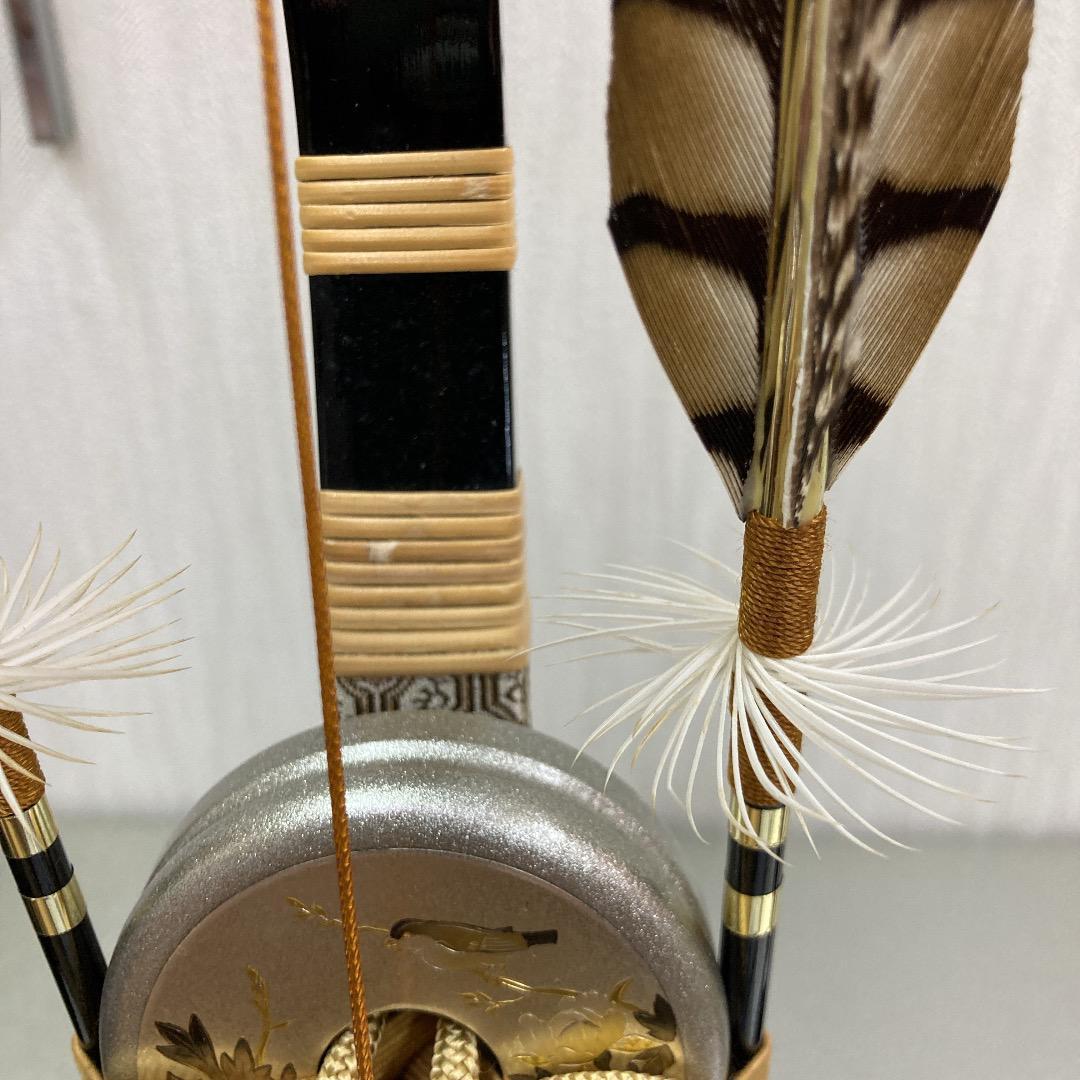 E2 弓太刀13号のみ　彫金彫り加工付　五月人形付属　5月鎧兜飾付属