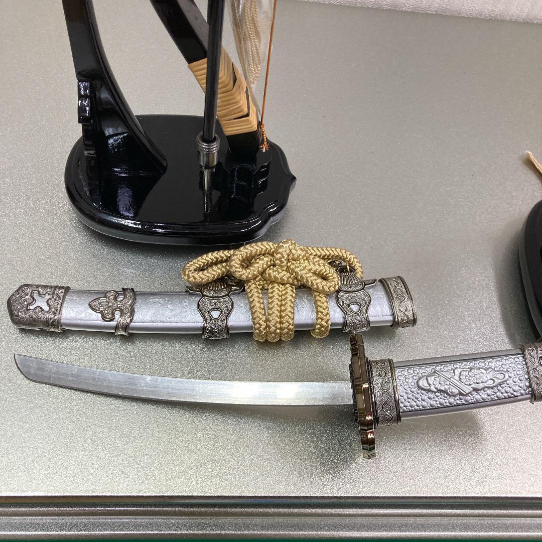 E2 弓太刀13号のみ　彫金彫り加工付　五月人形付属　5月鎧兜飾付属