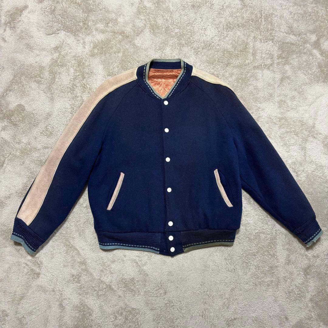 50s ヴィンテージ　スタジャン　ウール　ロカビリー　ファラオジャケット