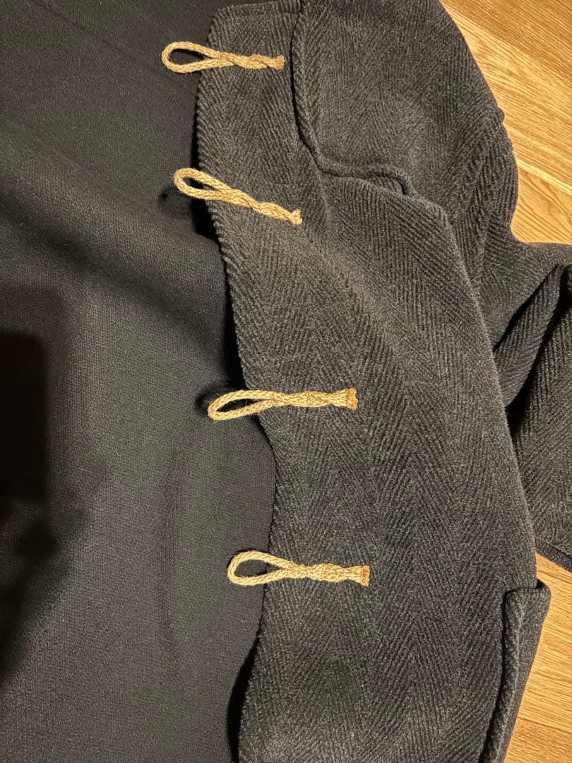 GLOVERALL グローバーオール　ヘリンボーン　ダッフル　チャコールグレー